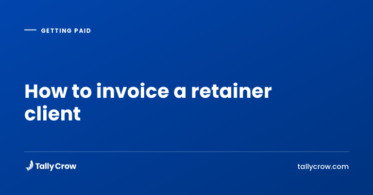 How to invoice a retainer client